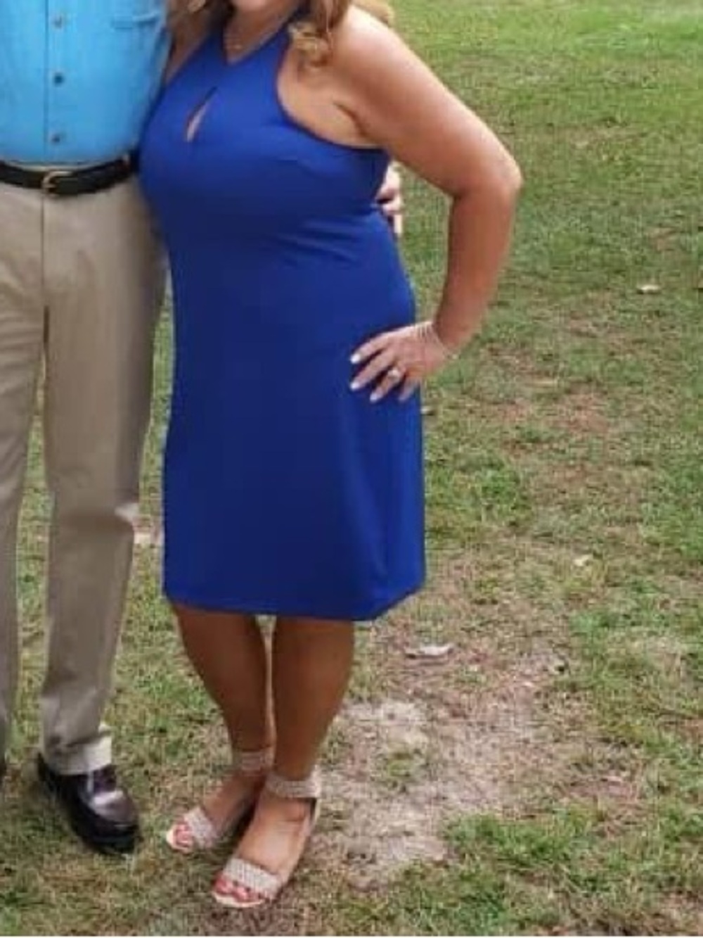 TrinaTurk royal blue dress